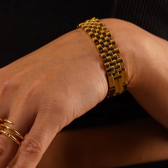 Morrison Watchband - stacking gold bracelet-perfect gift- comes in a box. - Picture 3 of 3
